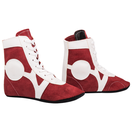 Купить Обувь для самбо RS001/2, замша, красный Rusco в Инте 
