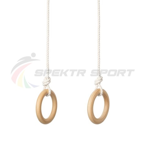 Купить Кольца гимнастические деревянные (фанера 18 мм, покрытие: эмаль, лак или пропитка) в Инте 