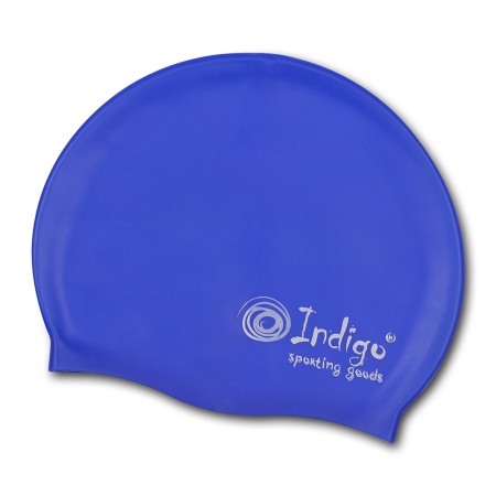 Купить Шапочка для плавания силиконовая Indigo однотонная  в Инте 