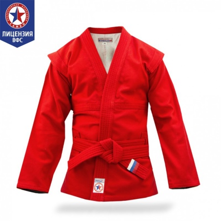 Купить Куртка для самбо "Атака" ВФС (подкладка, пояс)  р 36-48 в Инте 