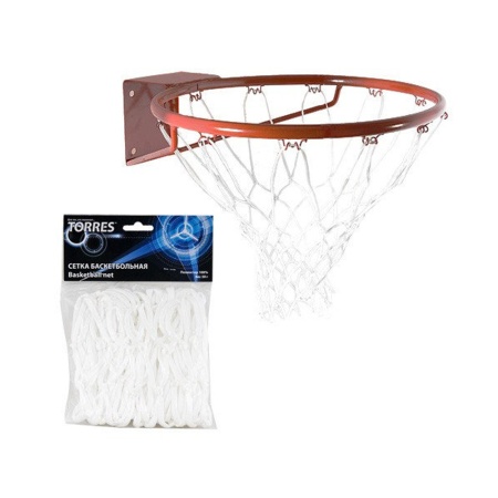 Купить Сетка баскетбольная Torres, нить 4 мм, белая в Инте 