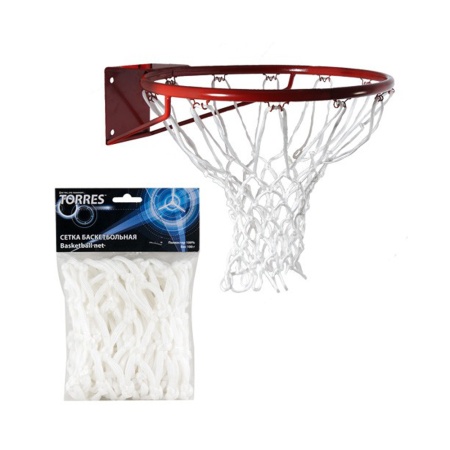 Купить Сетка баскетбольная Torres, нить 6 мм, белая в Инте 