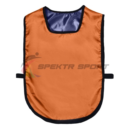 Купить Манишка футбольная двусторонняя универсальная Spektr Sport оранжево-синяя в Инте 